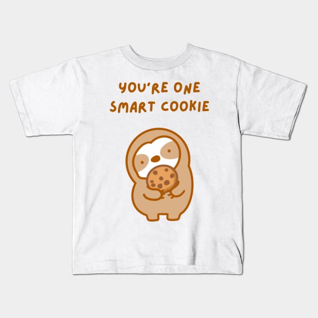 You’re One Smart Cookie Sloth Kids T-Shirt by theslothinme